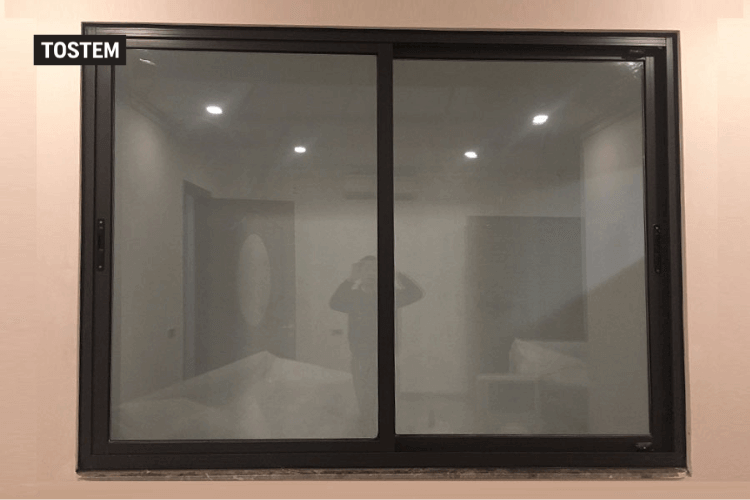 Mẫu cửa sổ lùa nhôm 2 cánh đẹp