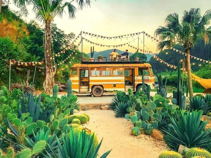 Kombi Land cà phê Đà Lạt sống ảo “cực chất”