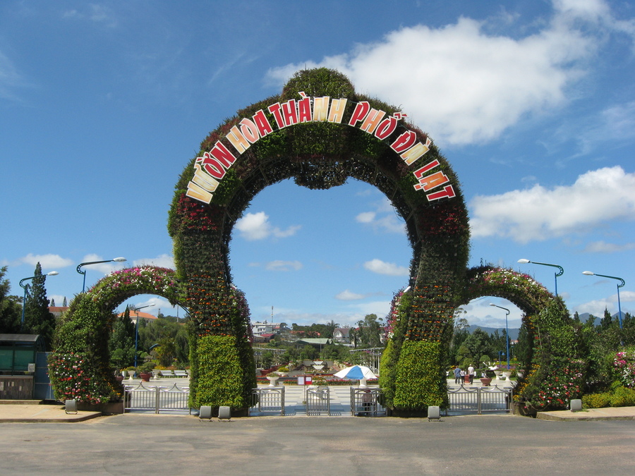 Vườn hoa trung tâm thành phố Đà Lạt