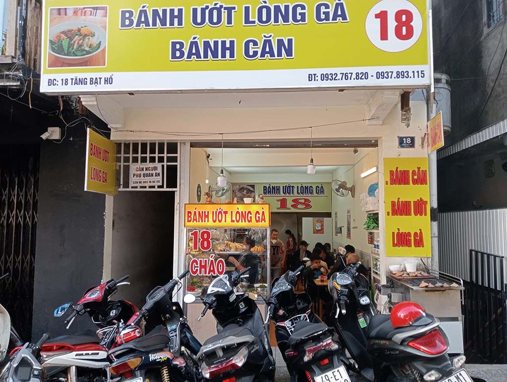 Bánh ướt lòng gà 18 Tăng Bạt Hổ