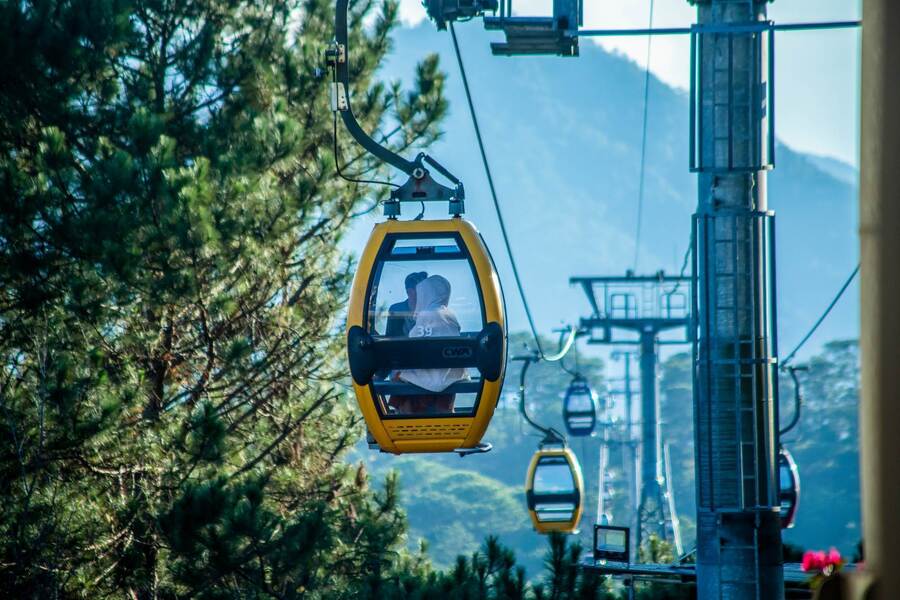 Hướng dẫn đường đi đến cáp treo