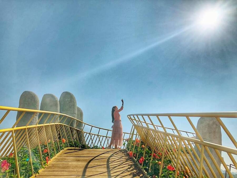 Lưu ý khi check in tại Cầu Vàng Đà Lạt