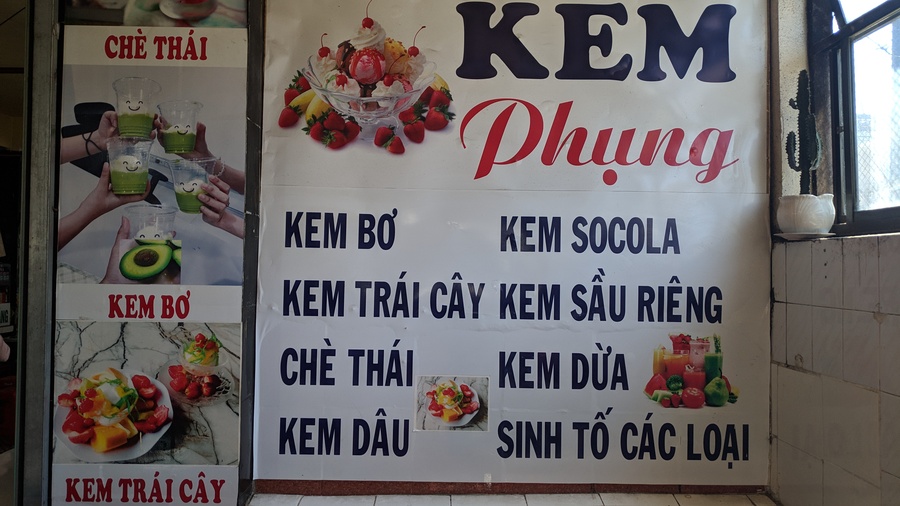 Kem bơ phụng chợ đà lạt