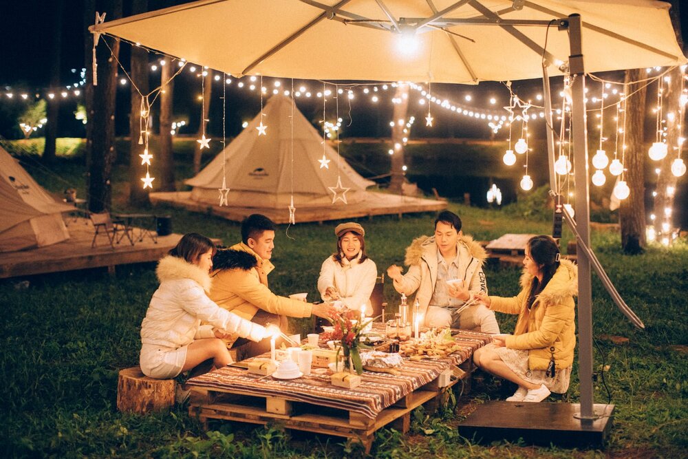 Cắm trại tại Rừng Thông Bản Áng